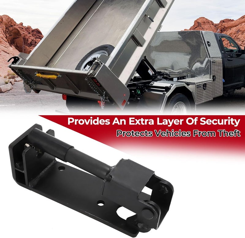 Foruly for Dump Truck Latch Left-Side Replacement 1665643, Heavy-Duty Black Tailgate Lock Kit for Large Vehicles, Cars and Trucks with Metal Dump Bodie - Image 4